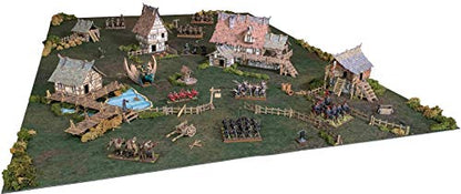 Battle Systems Fantasy Terrain Village Core Set - 28-35mm DND D&D RPG Wargames Historical/Fantasy Card Scenery - style: Village