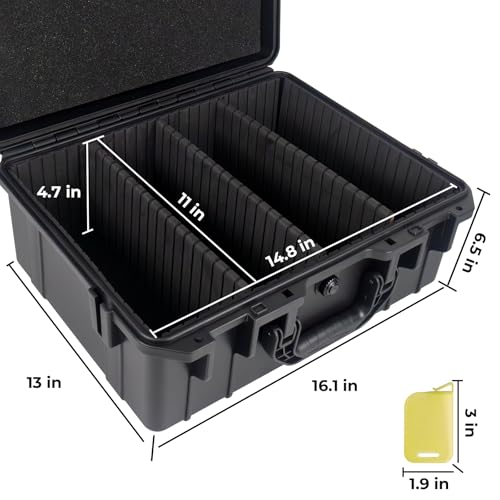 Graded Card Case Holds 160 PSA Slabs, Premium Storage Box - color: Black-pro
