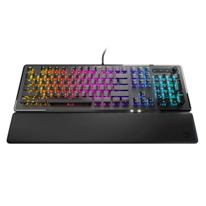 Turtle Beach Vulcan II Full-Size Mechanical RGB Gaming Keyboard | Titan Mechanical Switches, Customizable RGB Keys, Detachable Palm Rest, Media Controls, Aluminum Top Plate, Numpad, Black - color: Black