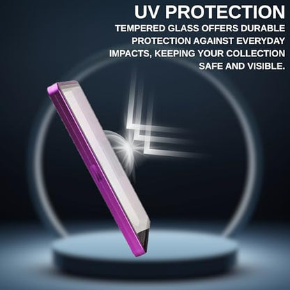 RedCap Magnetic Aluminum PSA Graded Card Holder 35PT Premium PSA Slab Protector Display Case with UV Resistant Glass Fits Standard PSA Graded Sports Trading Cards - Amethyst - color: Amethyst