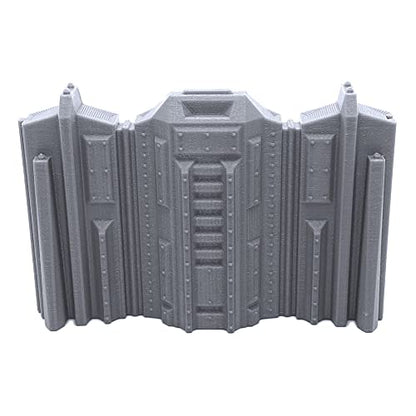 EnderToys Tall Connecting Barricade Wall Set, Terrain Scenery for Tabletop 28mm Miniatures Wargame, 3D Printed and Paintable