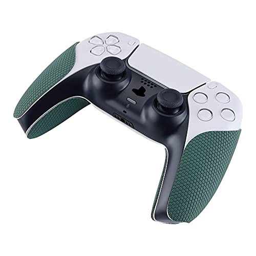eXtremeRate PlayVital Pine Green Anti-Skid Sweat-Absorbent Controller Grip for ps5 Controller, Professional Textured Soft Rubber Pads Handle Grips for ps5 - color: Pine Green
