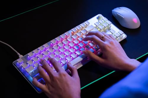 Turtle Beach Vulcan II TKL Pro Hall-Effect Mechanical RGB Gaming Keyboard | Magnetic Switches, Adjustable Actuation, Customizable RGB Keys, Rapid Trigger, Swappable Keycaps, Tenkeyless, White - color: White