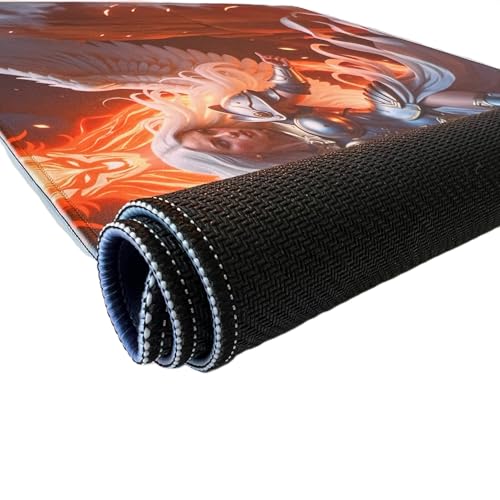 Foxtrot Designs TCG Playmat, 24in x 14in, Premium Stitched Edges, Non-Slip Base for MTG and Other Trading Card Games. MTG Playmat. (Archon) - color: Archon