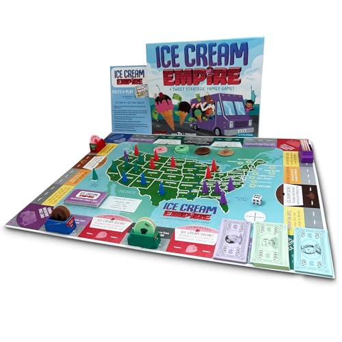 Ice Cream Empire by Empire Games –Strategic Family Game for Adults, Teens & Kids Ages 7+, Build Your Ice Cream Business Board Games for Adults & Kids, Educational Kids Games for Game Night Fun