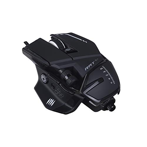 MAD CATZ MR04DCINBL000-0 R.A.T. 6+ Corded Optical Gaming Mouse, Black