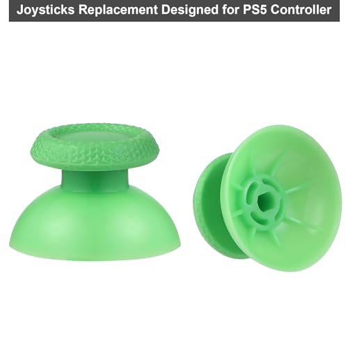 8 Pack Green Replacement Thumbsticks for DualSense PS5 Controller, Custom Analog Thumb Stick Joystick Grip Replacement for PlayStation 5 Controller - size: Green