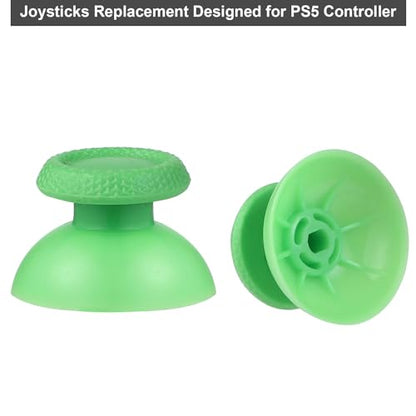 8 Pack Green Replacement Thumbsticks for DualSense PS5 Controller, Custom Analog Thumb Stick Joystick Grip Replacement for PlayStation 5 Controller - size: Green