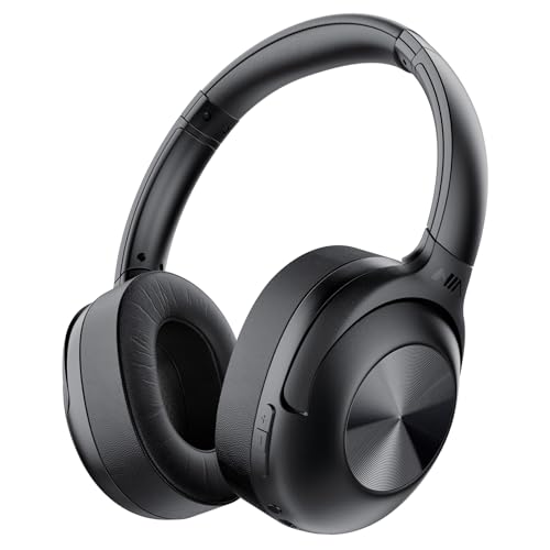FM Radio Over Ear Headphones, Micro SD Card 30 Hrs Playtime Wireless and Wired Headphones with Deep Bass, Foldable Lightweight Headset with Built-in Microphone for Travel, Home Office