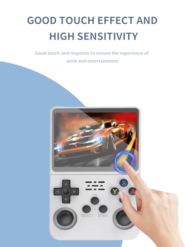 [3 Pack] Screen Protector for R36S Handheld Game Consoles 3.5 Inch Tempered Glass Film, Screen Protector for R36S/R35S/RGB20S Handheld Gaming Anti-Scratch & Sensitive & 9H Hardness