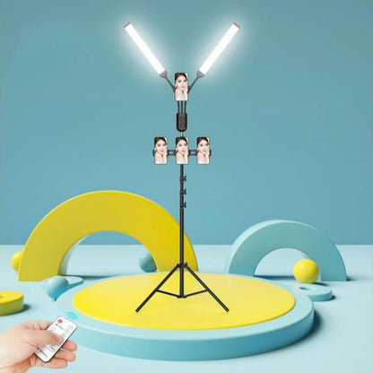 Foldable Live Streaming Light Supplement Light Half Month LED Mobile Phone Live Streaming Bracket