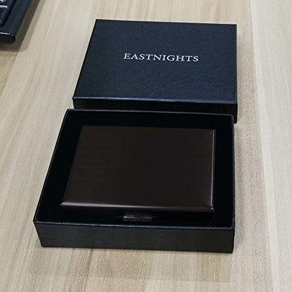 RFID Credit Card Holder Protector Metal Credit Card Wallet Business Card Holder for Men Women Gift Box Package (Black) - color: 01 Black