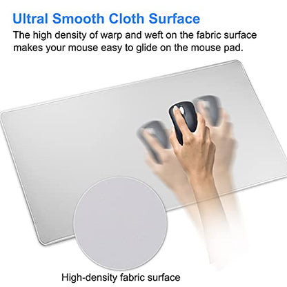XXL Gaming Mouse Pad 35.4x15.7 Professional Large Mouse Pad & Computer Game Mouse Mat-90x40 Greyus - color: 90x40 Greyus, size: 35.4x15.7x0.1IN
