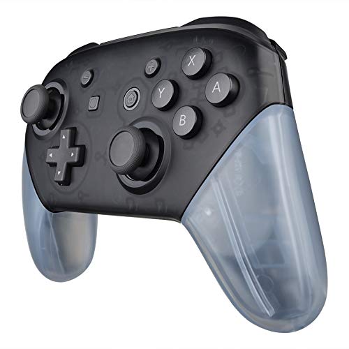 eXtremeRate Glacier Blue Replacement Handle Grips for Nintendo Switch Pro Controller, DIY Hand Grip Shell for Nintendo Switch Pro - Controller NOT Included - color: Clear Glacier Blue