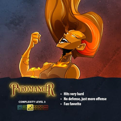Dice Throne Box Game - Strategic Dice & Card Battler (Pyromancer) - style: Pyromancer