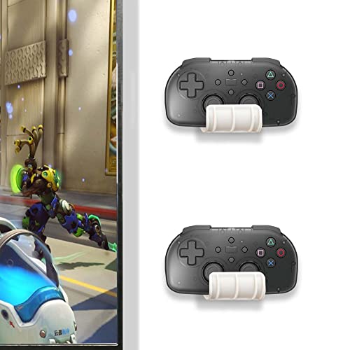 VIVO Universal Video Game Controller Wall Mount Holders, Compatible with PlayStation, Xbox, NVIDIA, Nintendo Switch Controllers, and More, 2-Pack, White, MOUNT-GM01CW - color: White