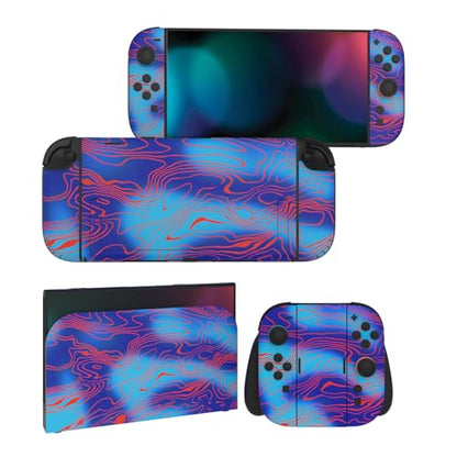 PlayVital for Nintendo Switch 2 Skin Full Set (2-Pack) - Protective Vinyl Decal Stickers for Switch 2 Console, Joycons, Handle Grips & Dock | No Residue, Anti-Scratch - Damascuscamo - color: Damascuscamo