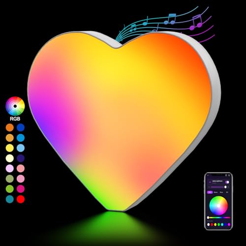 OJQ Light Up Letters LED Letter Room Decor Wall Decor Living Room Gifts | Boyfriend Home Decor Living Room Christmas Birthday Gifts for Girl Teen Girls Gifts Party Home Wall Decor-Heart - style: Letter-Heart