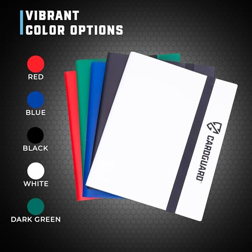 CardGuard Trading Card Binder Pro-Folio – 9 Pocket Binder - Side-Loading Album, Durable & Acid-Free Storage for Pokémon, YuGiOh, MTG, TCG, Game & Sports Cards, White - color: White