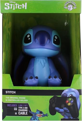 Exquisite Gaming Stitch Phone Holder & Cable Guys Controller Stand with USB Charging Cable