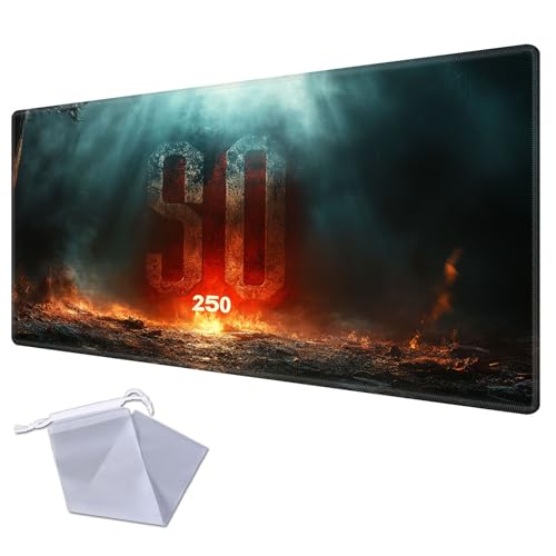 Dark Lava 250 TCG Desk Mat for TCG Playmat - USA 250th Anniversary Commemorative Edition, 1776-2026 Patriotic Card Game Mat, Anti-Slip Desk Pad Large Gaming Playmat Compatible with MTG - color: Dark Lava 250, size: 28" x 16" Regular