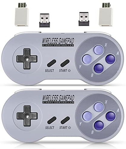 ZAMPAM Wireless Controller for PC, Gamepad with USB Wireless Receiver Compatible with Windows,iOS,Liunx,Android Device(Does not work with Mini SNES, Super Nintendo)
