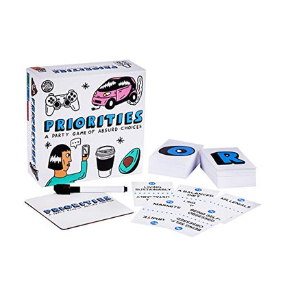 Priorities: The Hilarious New Party Game of Absurd Choices That Gets Everyone Laughing – Party Games for Adults and Teenagers - Card Games - Board Games - Travel Games