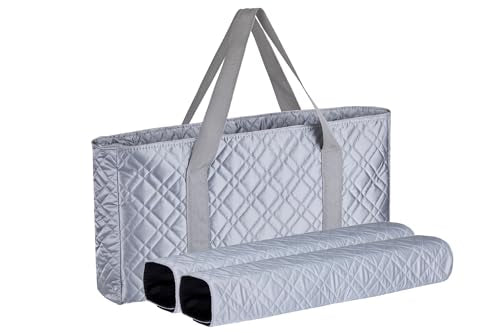 Premium Silver Mah Jongg Carry Bag – Professional Soft Case with Extra Storage