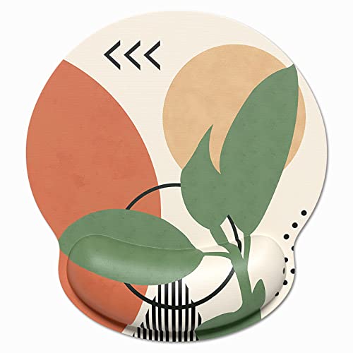 Dapesuom Ergonomic Mouse Pad with Wrist Support, Comfortable Memory Foam Wrist Rest for Easy Typing Pain Relief, Cute Gaming Desktop Mouse Mat with Non-Slip Base for Office Women, Abstract Painting - color: Abstract Painting