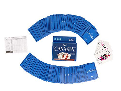 Regal Games Canasta Cards Set for Adults - Rummy Style 2-6 Player Card Games - Fun & Travel Playing Cards for Game Night (2 Decks, 54 Cards Each) - size: Canasta