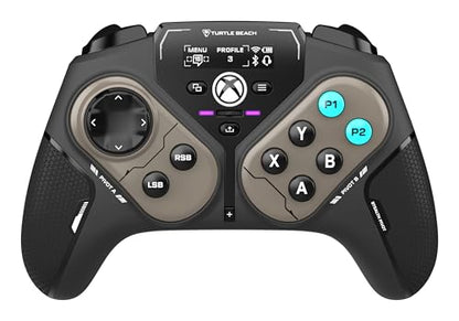 Turtle Beach Stealth Pivot Wireless Smart Game Controller Officially Licensed for Windows PC – Rotating Modules, Display Dashboard, Hall-Effect Sticks, Remappable Buttons, Bluetooth, 20-Hour Battery