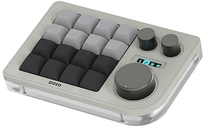 KEEBMONKEY Megalodon Triple Knob Macro Pad Programmable Designer Mini Keyboard 16 Keys (Soy) - color: Soy