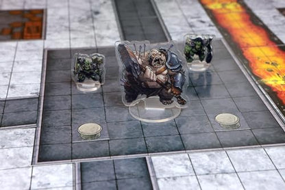 1985 Games Orc Minis Pack – Compatible with DND, RPG & Tabletop Games – Roleplaying Miniature Figures for TTRPG Quests - style: Orcs