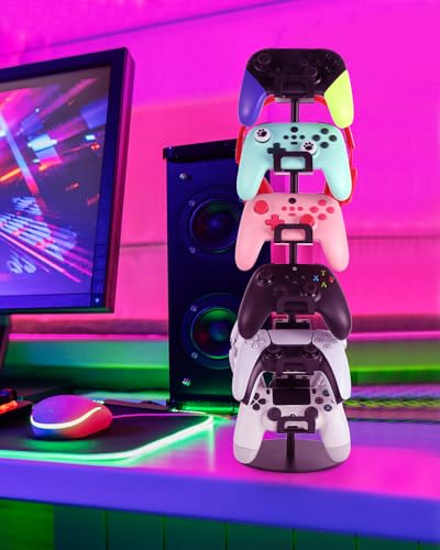 Gamer Gift,6-Tier Controller Headphone Stand Desktop,Ideal Gift for Game Lover - Universal Organizer for Controllers and Gaming Headsets,Unique Present