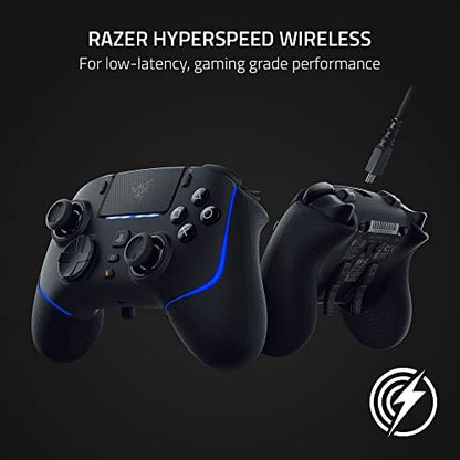 Razer Wolverine V2 Pro Wireless Gaming Controller for PlayStation 5 / PS5, PC: Mecha-Tactile Action Buttons - 8-Way Microswitch D-Pad - HyperTrigger - 6 Remappable Buttons - Chroma RGB - Black - color: Black