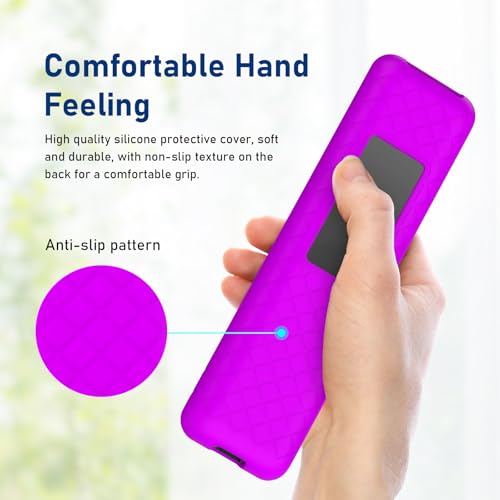 LEFXMOPHY TM2560E Cover for Samsung BN59-01480L Remote Protective Case Compatible with BN59-01432J BN59-01432A BN59-01432 2023 Smart TV Solar Panel Remote - Purple - color: PURPLE, size: 1-PACK