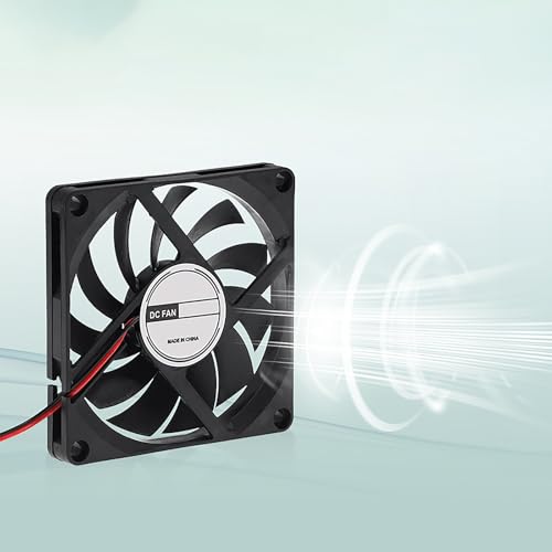 80mm Fan 5V Hydraulic Bearing - 80mm x 80mm x 10mm 2Pin 2Wire Case Cooler for Raspberry Pi, 8010 8CM FDCB8010H05 for Homemade Thermostat Handheld Game Console