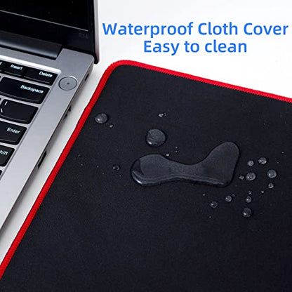Wolaile Large Computer Mouse Pad for Desk-Green Stitched Edge-50x17 inches - color: Green, size: 50"x17"
