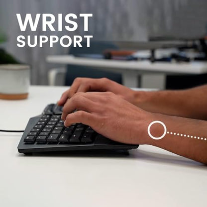Perixx PERIBOARD-335BR Wired Ergonomic Mechanical Compact Keyboard - Low-Profile Brown Tactile Switches - Programmable Feature with Macro Keys - Compatible with Windows and Mac OS X - US English - style: Wired Tactile