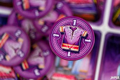 Jaipur Board Game - 2-Player Trading Card Strategy for Adults & Families, Fast-Paced Merchant Duel, Adult Board Games, Fun for Adults, 2 Players, Ages 10+, 30 Minute Playtime | For quick duels, trade goods for top rupees, Fast-paced timing in a 2-player f