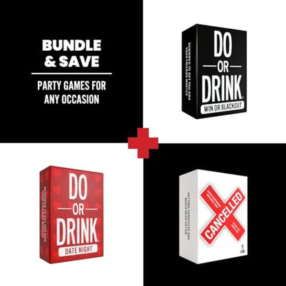 Do or Drink Blackout Tower Drinking Game - Adult Party Game with 54 Blocks and Challenges - Fun Drunk Game for Game Night - Great Gift for Pregames, Bachelorettes, Couples, and More