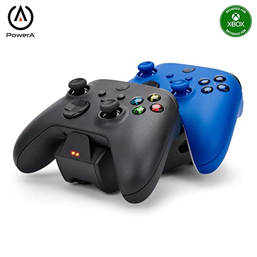PowerA Duo Charging Station for Xbox Series X|S - Black, Wireless Controller Charging, Charge, Rechargeable Battery, Xbox Series X|S, Xbox One - style: Duo Charge Black