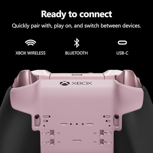 Xbox Wireless Gaming Controller | Elite Series 2 Core | Translucent Pink | Console, PC, and Cloud Devices | Adjustable Thumbsticks | Trigger Locks - color: Translucent Pink