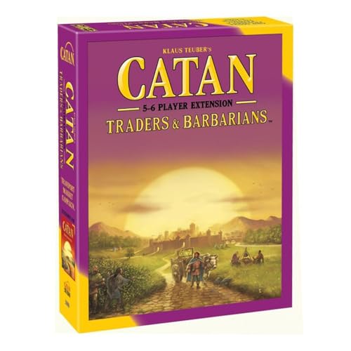 CATAN Traders & Barbarians Board Game 5-6 Player EXTENSION - Expand Your Epic CATAN Adventure! Strategy Game for Kids and Adults, Ages 12+, 3-6 Players, 90-120 Minute Playtime, Made by CATAN Studio - style: 5-6 Player Extension