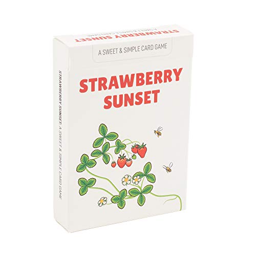 Stellar Factory Strawberry Sunset Light Strategy Card Game, 2-4 Players | Made in USA cardstock, 2.5" x 3.5" cards; a gentle planning-based race game for ages 8+; minimal components, portable.