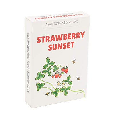 Stellar Factory Strawberry Sunset Light Strategy Card Game, 2-4 Players | Made in USA cardstock, 2.5" x 3.5" cards; a gentle planning-based race game for ages 8+; minimal components, portable.