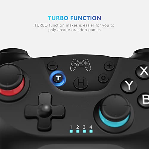 Deepdawn Wireless Switch Controller for Nintendo Switch/Lite/OLED/Switch 2 Pro Controller Wireless Pro Controller with Programmable, Vibration, Wake-up, Turbo, Screenshot