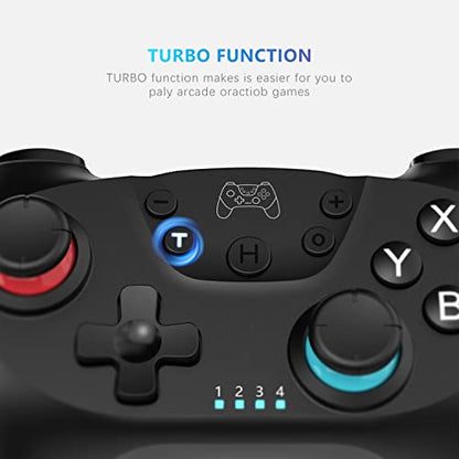 Deepdawn Wireless Switch Controller for Nintendo Switch/Lite/OLED/Switch 2 Pro Controller Wireless Pro Controller with Programmable, Vibration, Wake-up, Turbo, Screenshot