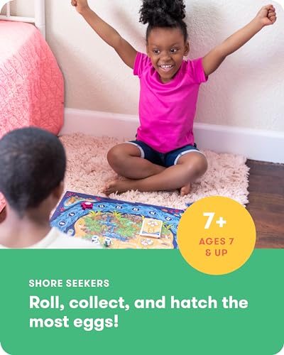 SimplyFun Shore Seekers - A Fun and Interactive Math Board Game for Kids - Practice Addition and Multiplication Skills - Math Game for Kids, 2 to 7 Players, Ages 7 & Up - style: Shore Seekers