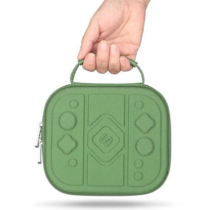 sisma Carry Case Compatible with Nintendo Joy-Con 2 & Straps, Buttons & Joysticks Full Protection, Hard Shell Switch 2 Controllers Compact Case Travel Storage Pouch, Armygreen - color: Green - Fits Joy-Con 2 & Straps